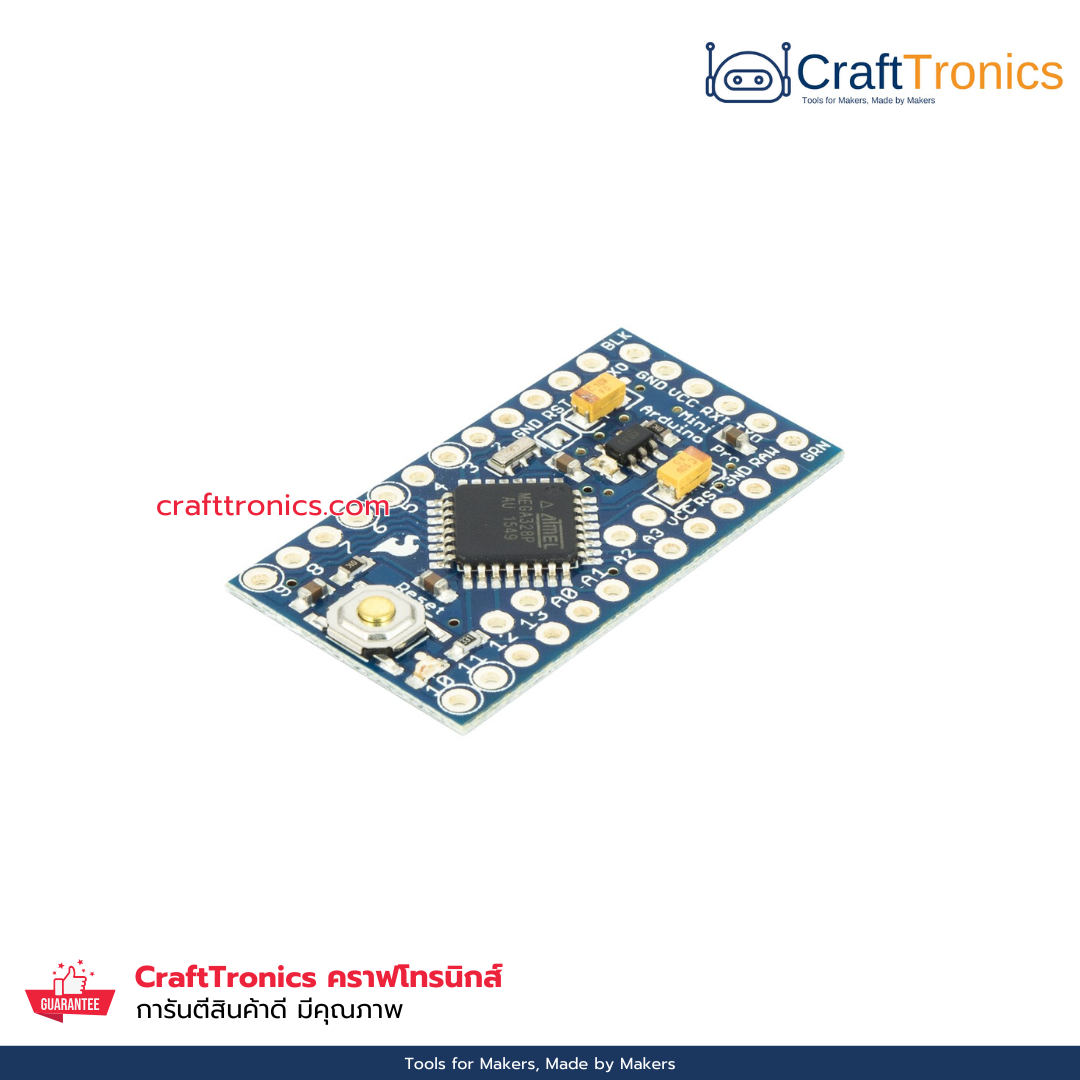 Arduino Pro Mini 328 3.3V – CRAFTTRONICS